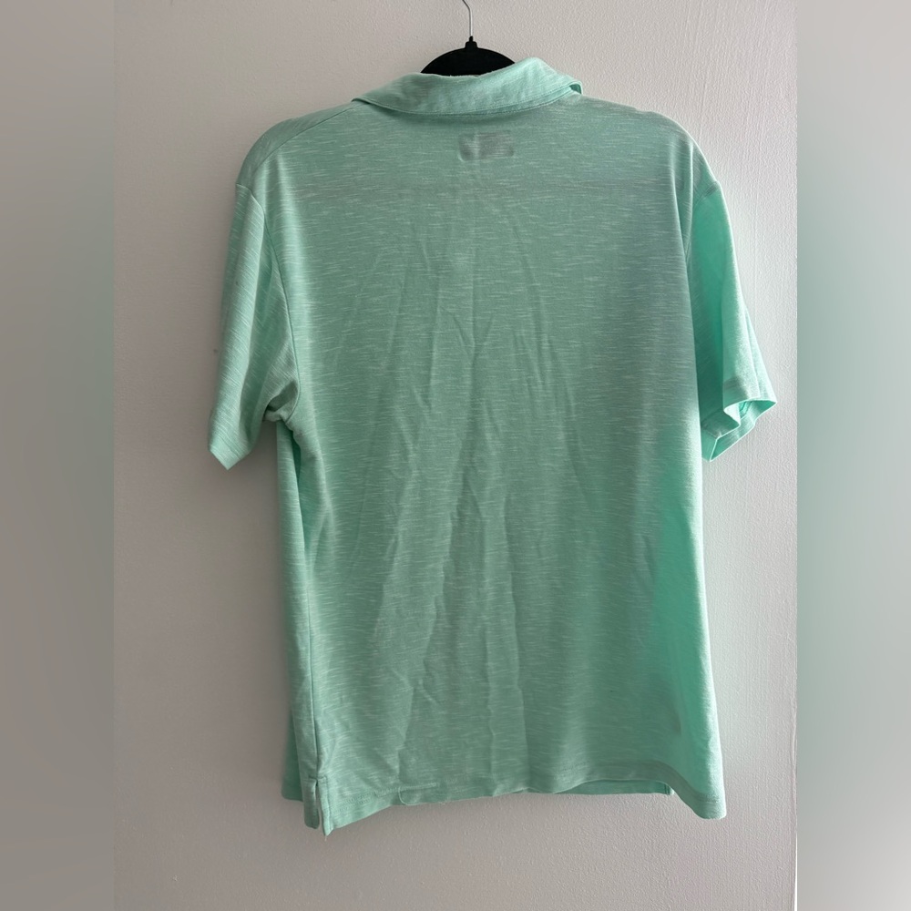 PGA Tour Mint Men's Green Short Sleeve Collar Polo Golf Casual Shirt Medium - Picture 7 of 8